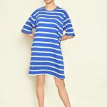 Cotton Striped T-Shirt Dress